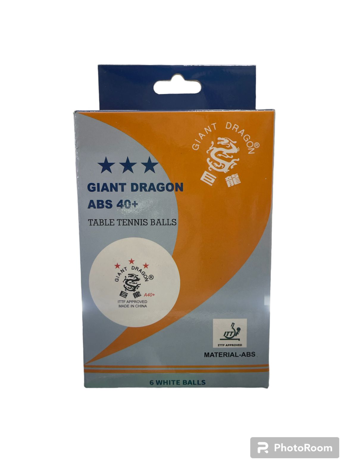 Set X 6pcs Bolas Pelotas GIANT Ping-pong 3 estrellas