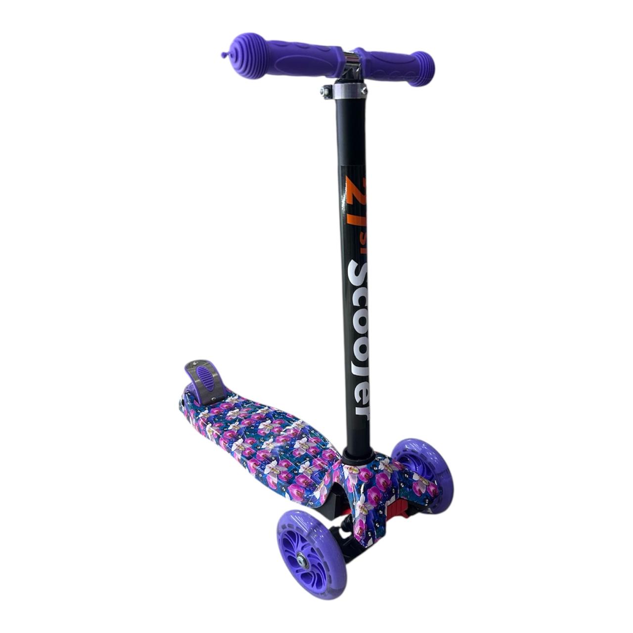 Scooter Patineta ecualizable Infantil con Luces LED y Altura Graduable