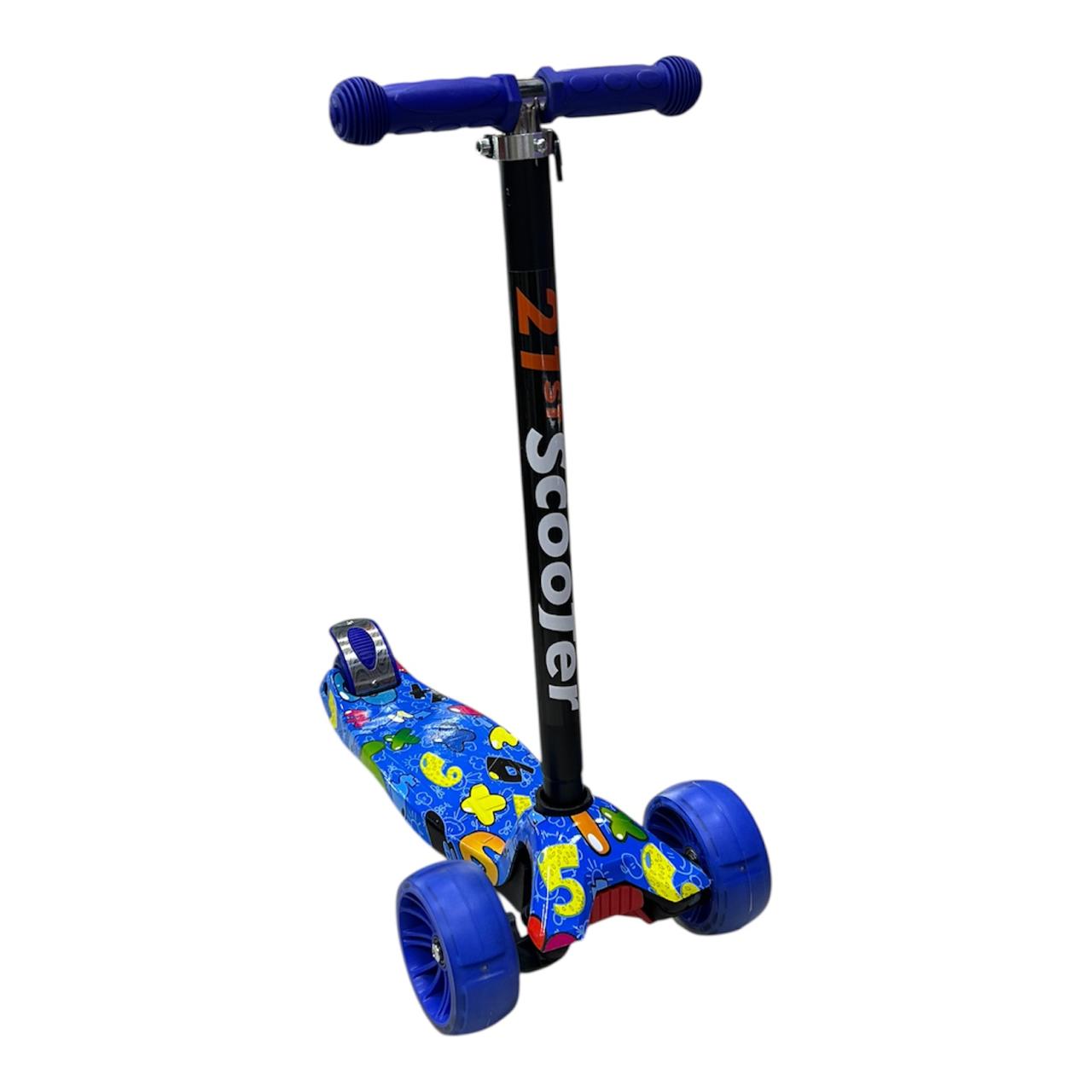 Scooter Patineta Ecualizable Para Niño Reforzada con Ruedas Anchas | Altura Graduable