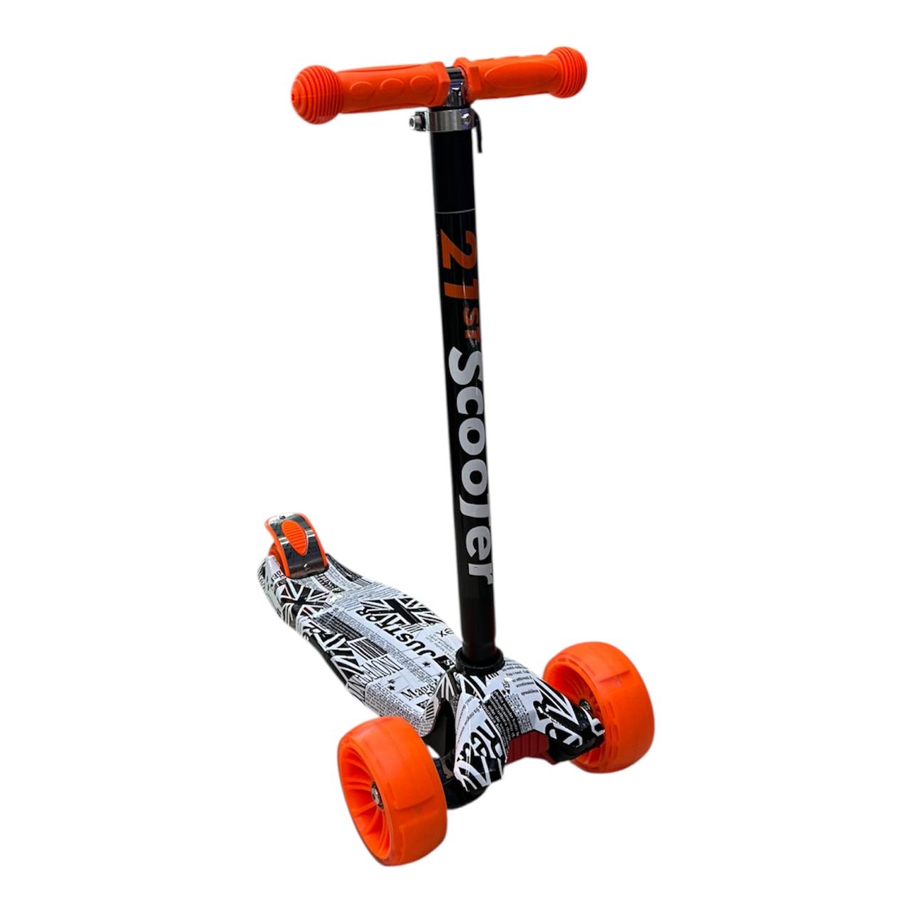 Scooter Patineta Ecualizable Para Niño Reforzada con Ruedas Anchas | Altura Graduable
