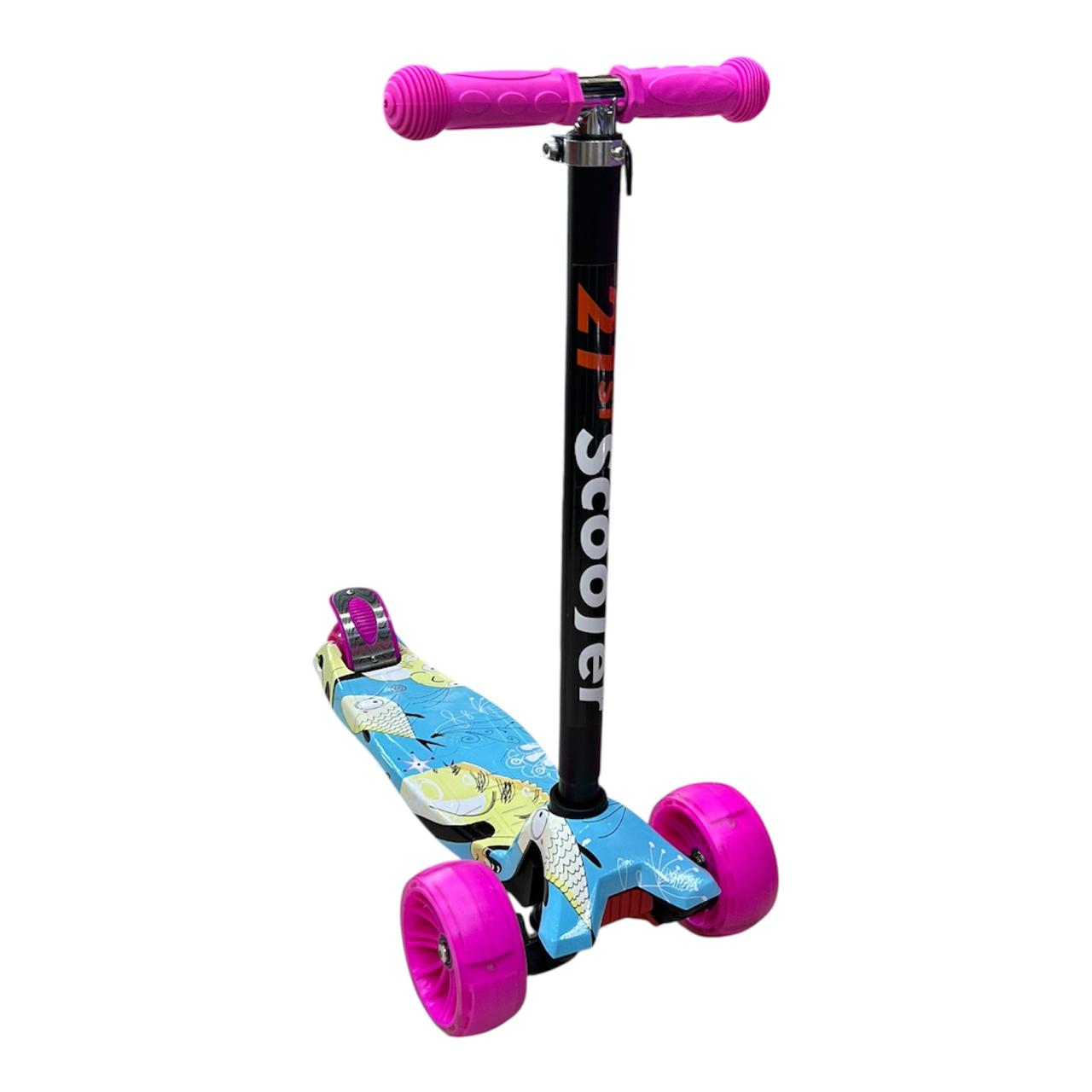 Scooter Patineta Ecualizable Para Niña Reforzada con Ruedas Anchas | Altura Graduable