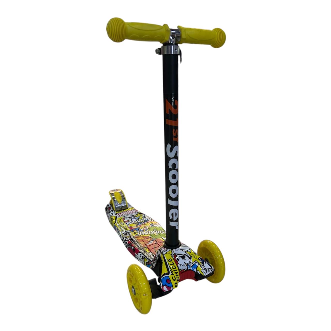 Scooter Patineta ecualizable niño Infantil con Luces LED y Altura Graduable
