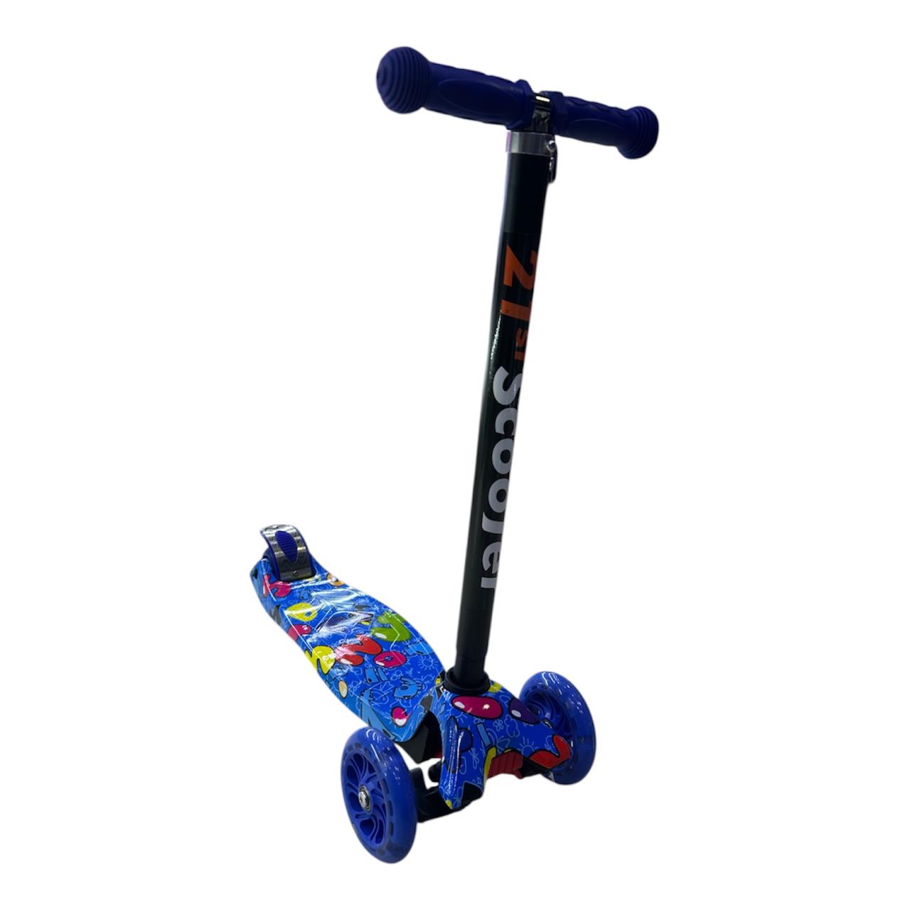 Scooter Patineta ecualizable niño Infantil con Luces LED y Altura Graduable