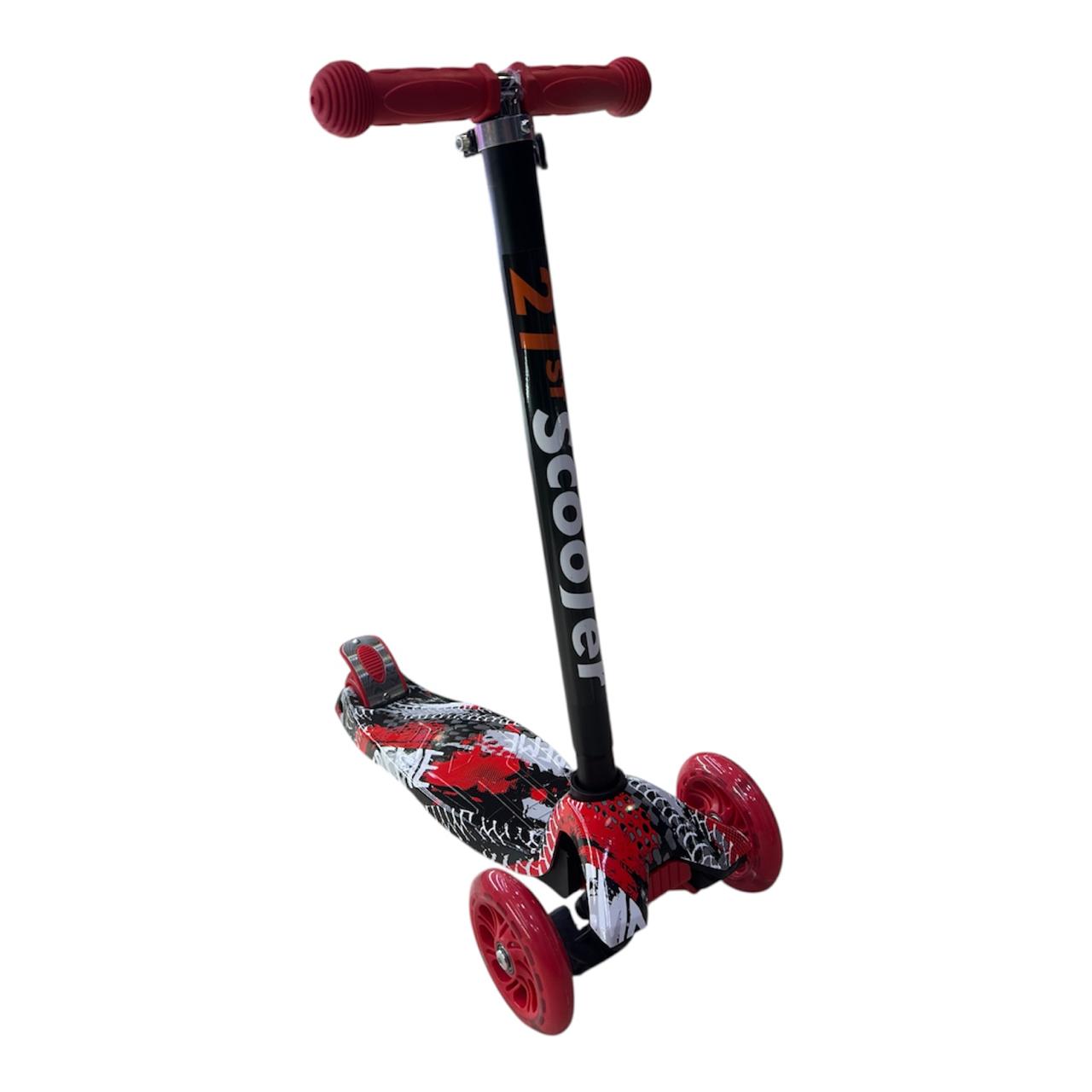 Scooter Patineta ecualizable niño Infantil con Luces LED y Altura Graduable
