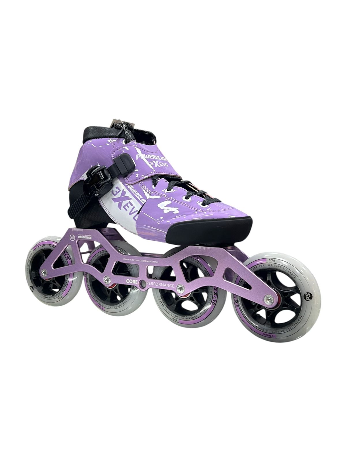 Patín Profesional Powerslide X3 Evo Graduable con Chasis Core Performance y Ruedas 85A
