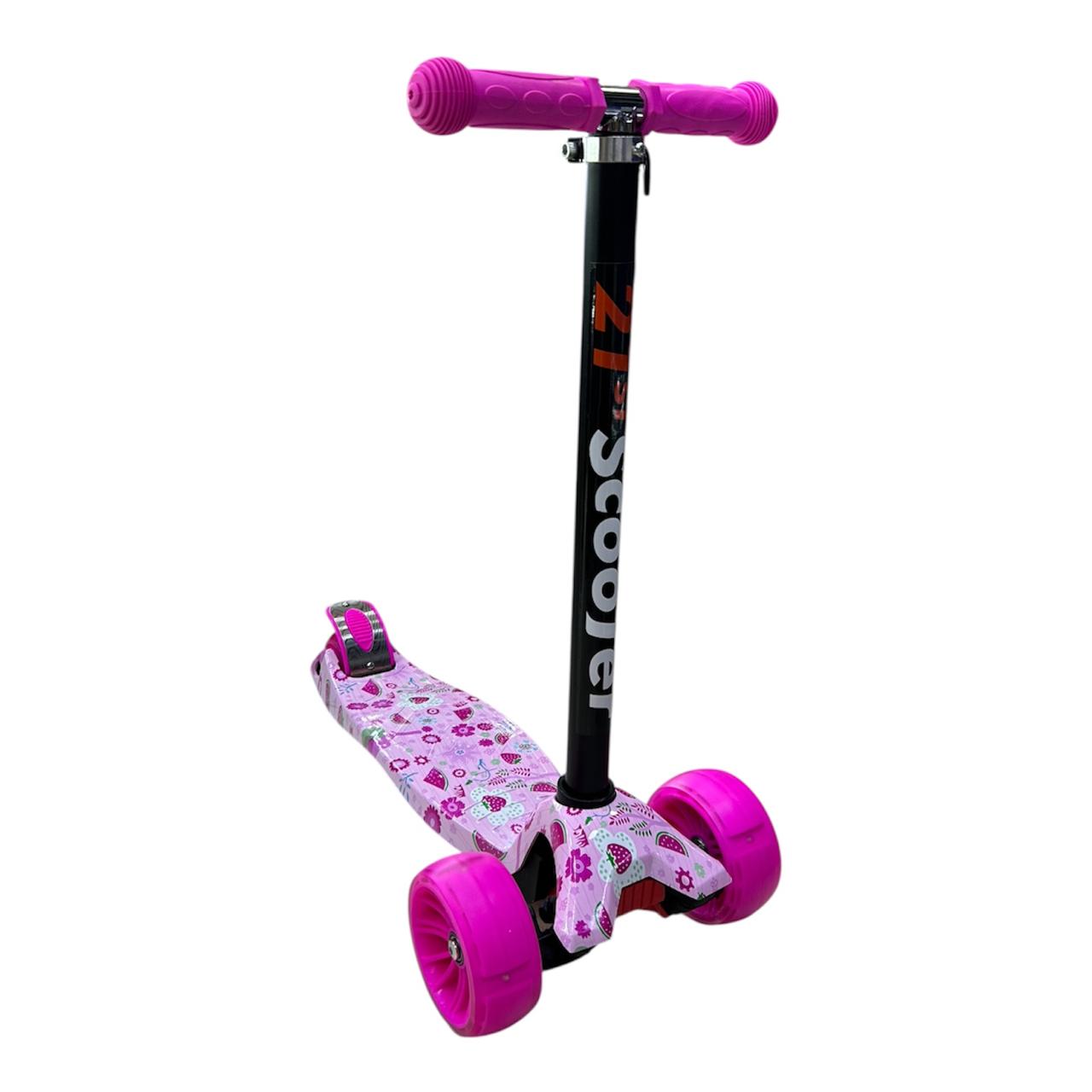 Scooter Patineta Ecualizable Para Niña Reforzada con Ruedas Anchas | Altura Graduable