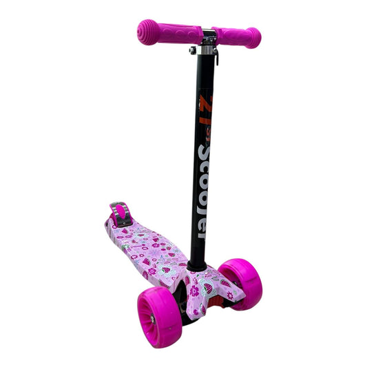 Scooter Patineta Ecualizable Para Niña Reforzada con Ruedas Anchas | Altura Graduable