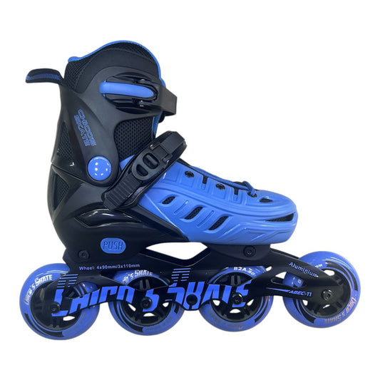 Patines Semi Profesionales Chicos Skate – Con Kit de Protección Completo y Ajustables a 4 Tallas