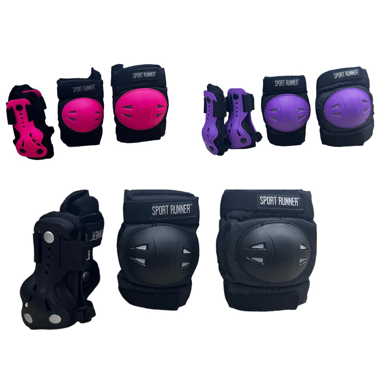 Kit de Protección Semiprofesional Sport Runner Patinaje