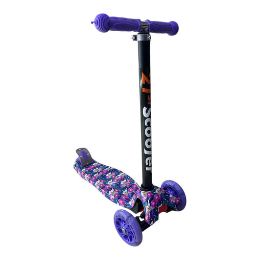 Scooter Patineta ecualizable Infantil con Luces LED y Altura Graduable
