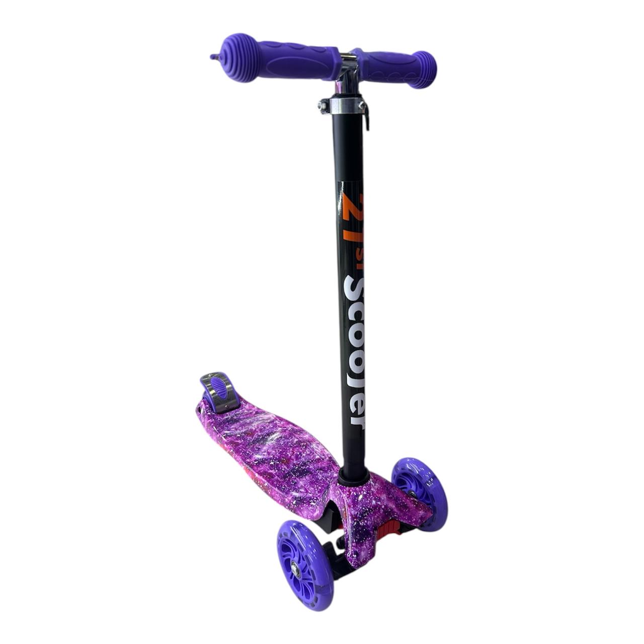 Scooter Patineta ecualizable Infantil con Luces LED y Altura Graduable