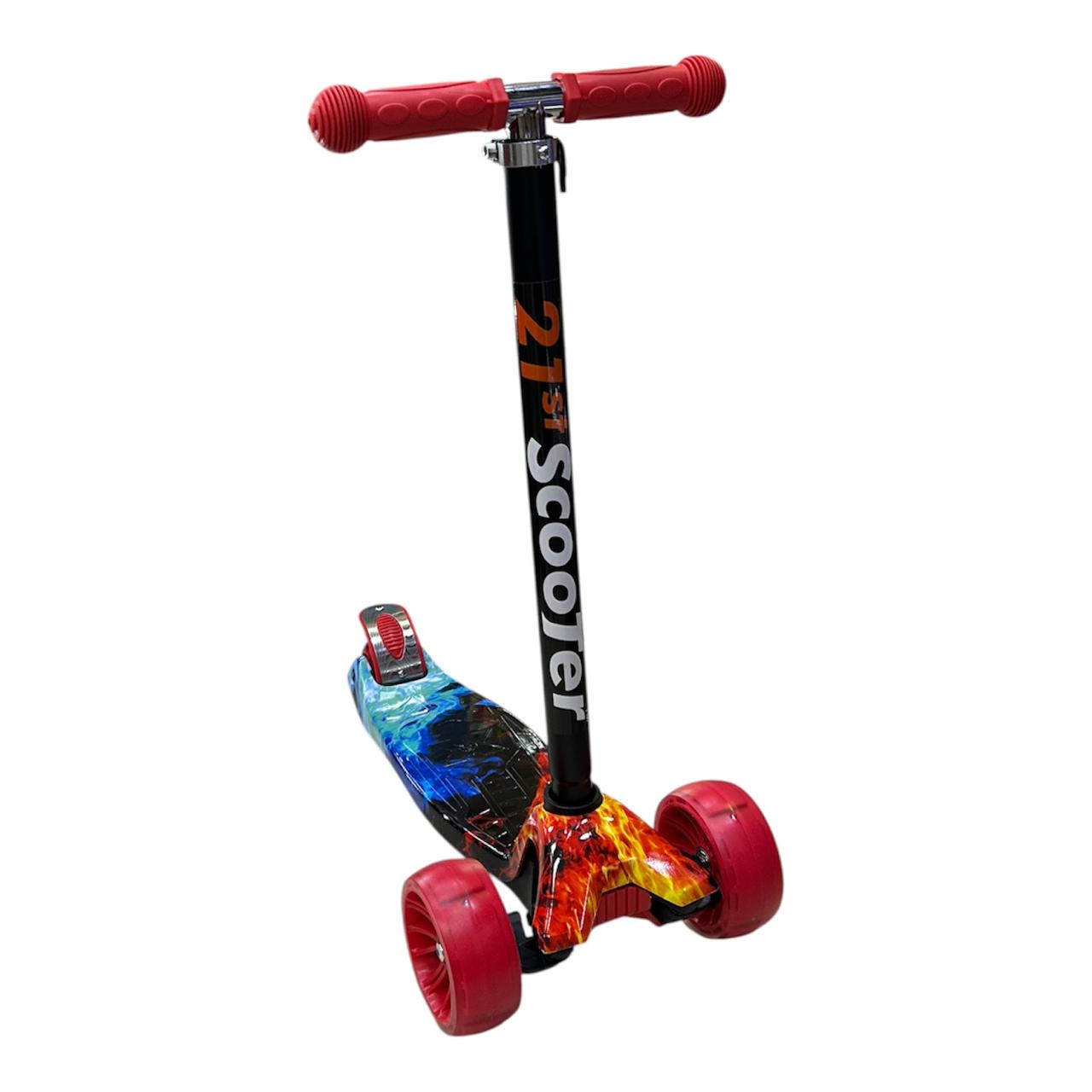 Scooter Patineta Ecualizable Para Niño Reforzada con Ruedas Anchas | Altura Graduable