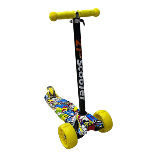 Scooter Patineta Ecualizable Para Niño Reforzada con Ruedas Anchas | Altura Graduable