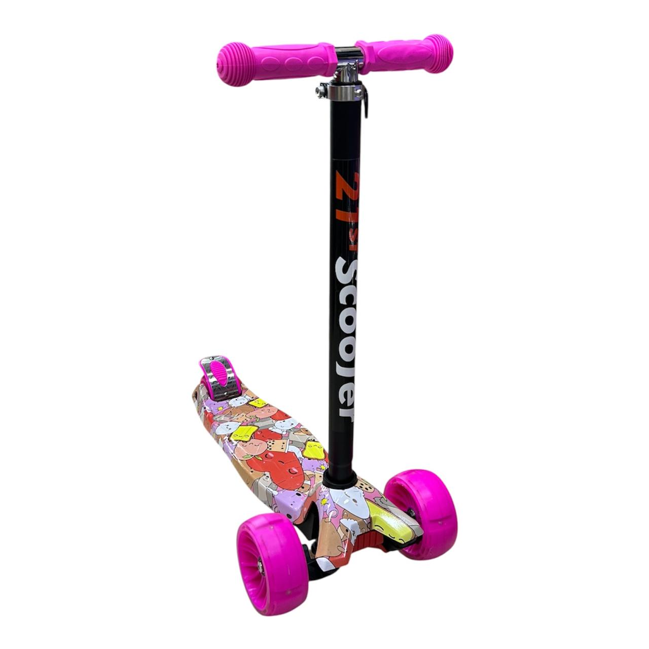 Scooter Patineta Ecualizable Para Niña Reforzada con Ruedas Anchas | Altura Graduable