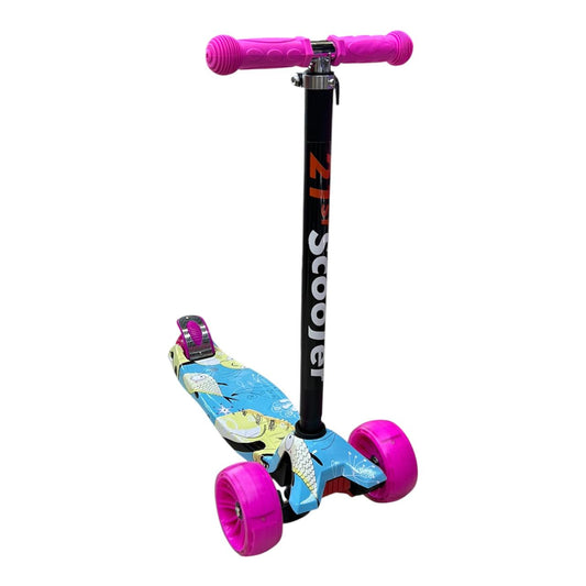 Scooter Patineta Ecualizable Para Niña Reforzada con Ruedas Anchas | Altura Graduable