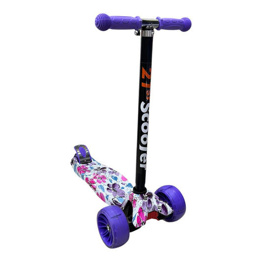 Scooter Patineta Ecualizable Para Niña Reforzada con Ruedas Anchas | Altura Graduable