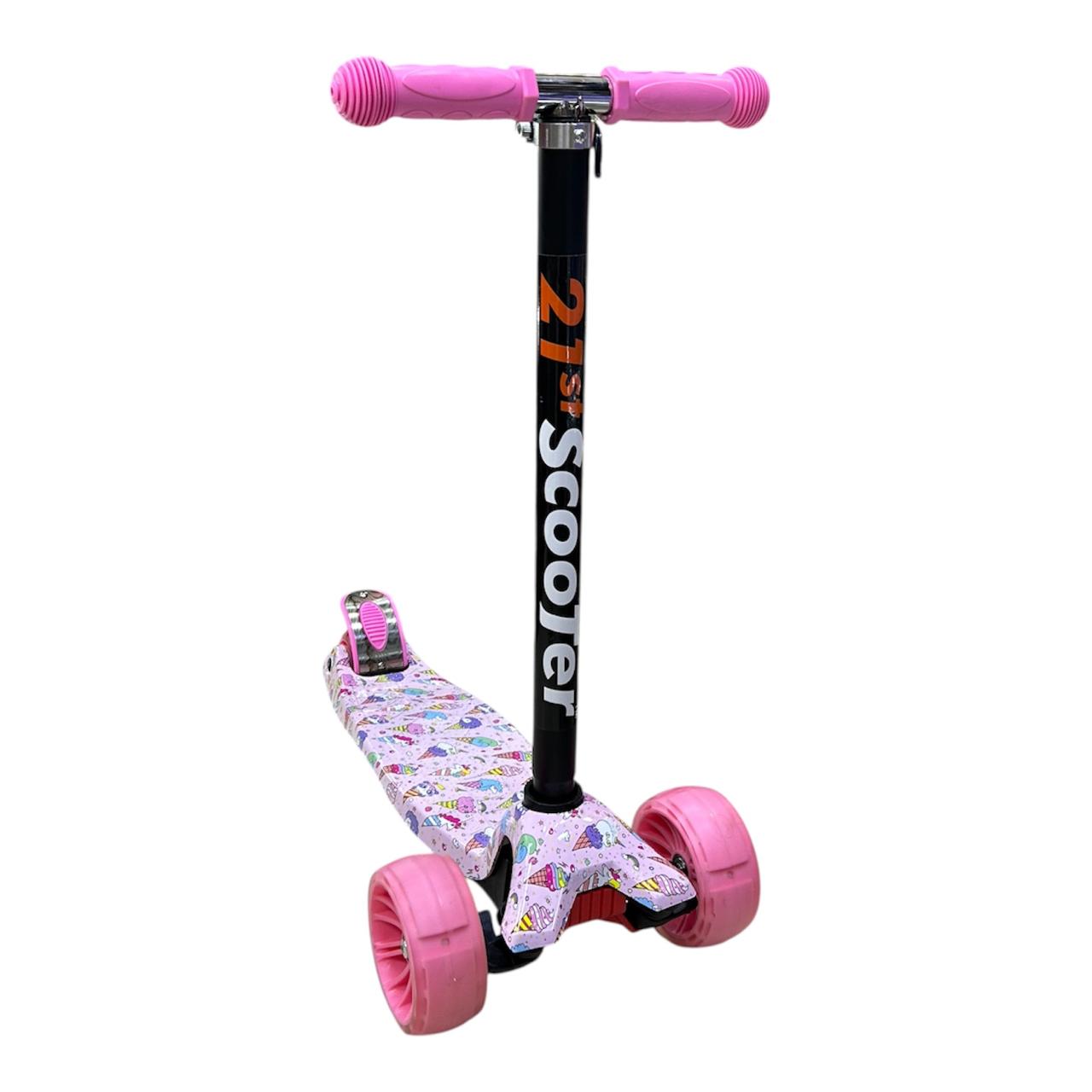 Scooter Patineta Ecualizable Para Niña Reforzada con Ruedas Anchas | Altura Graduable