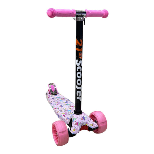 Scooter Patineta Ecualizable Para Niña Reforzada con Ruedas Anchas | Altura Graduable
