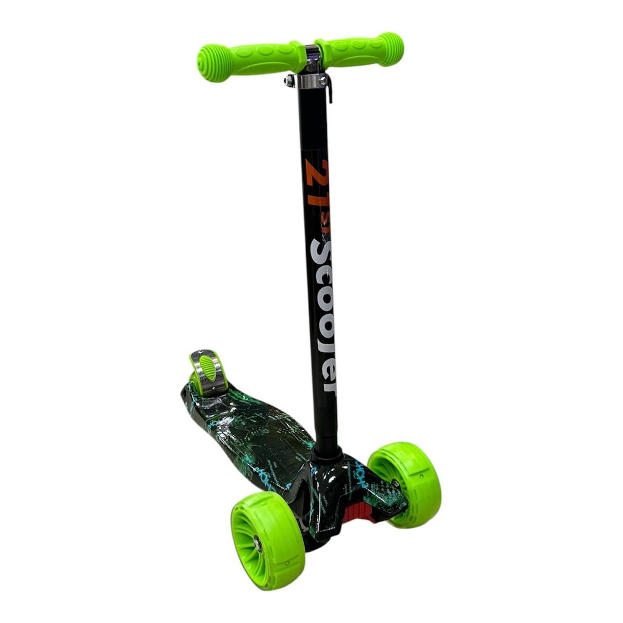 Scooter Patineta Ecualizable Para Niño Reforzada con Ruedas Anchas | Altura Graduable