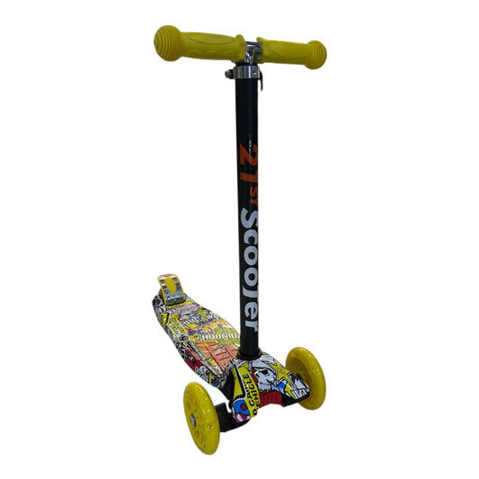 Scooter Patineta ecualizable niño Infantil con Luces LED y Altura Graduable