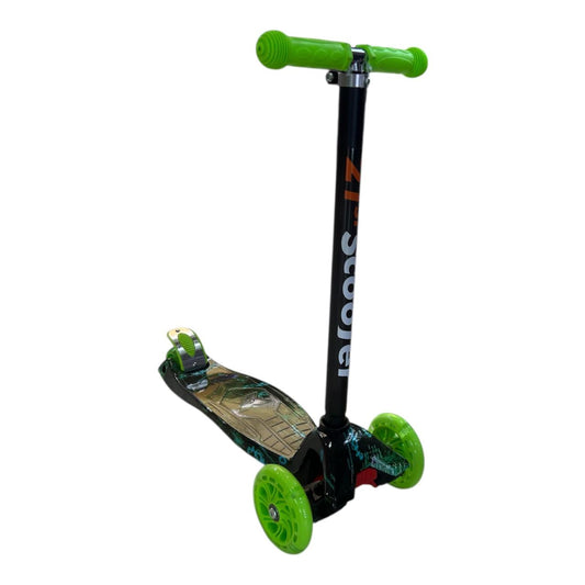 Scooter Patineta ecualizable niño Infantil con Luces LED y Altura Graduable