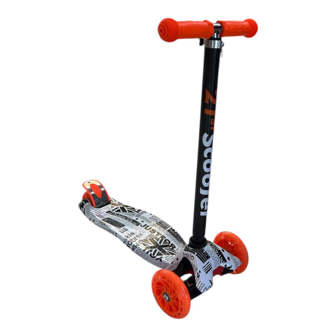 Scooter Patineta ecualizable niño Infantil con Luces LED y Altura Graduable