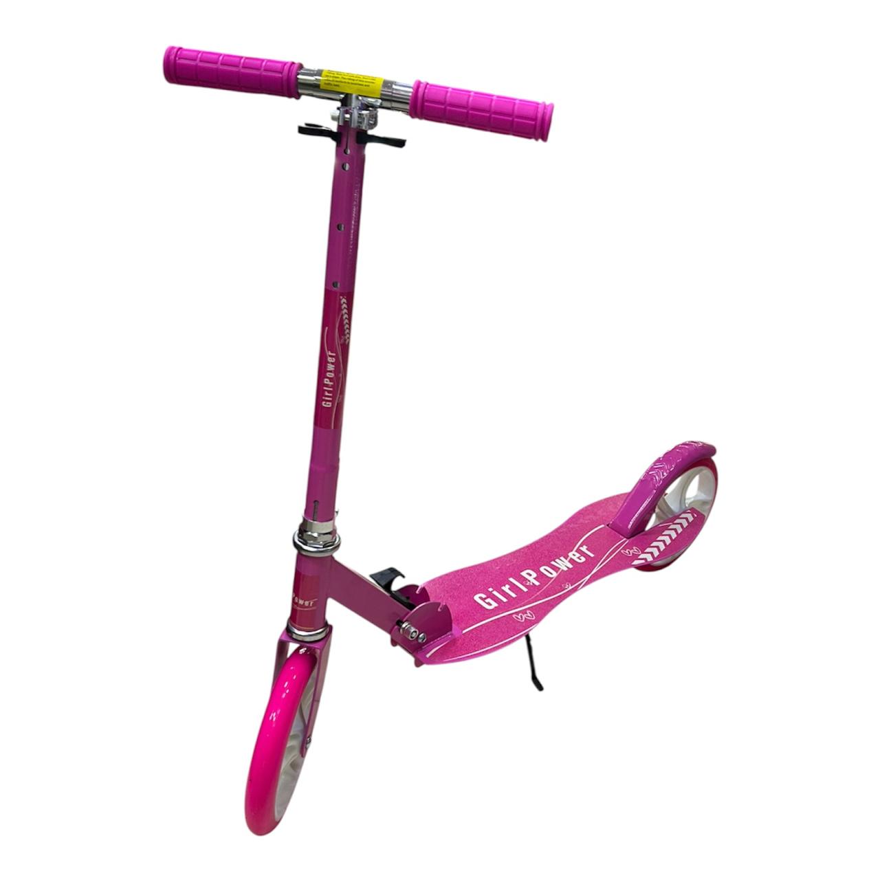 Scooter Patineta para Niños Grandes en Hierro con Ruedas de 200 mm | Abatible, Altura Regulable en 4 Niveles y Base Ancha Antideslizante