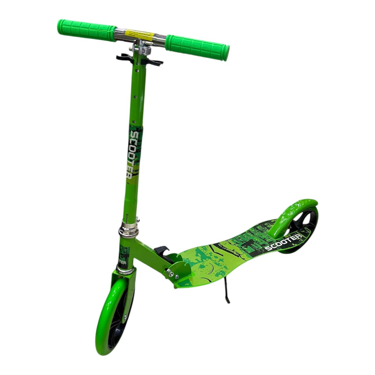 Scooter Patineta para Niños Grandes en Hierro con Ruedas de 200 mm | Abatible, Altura Regulable en 4 Niveles y Base Ancha Antideslizante