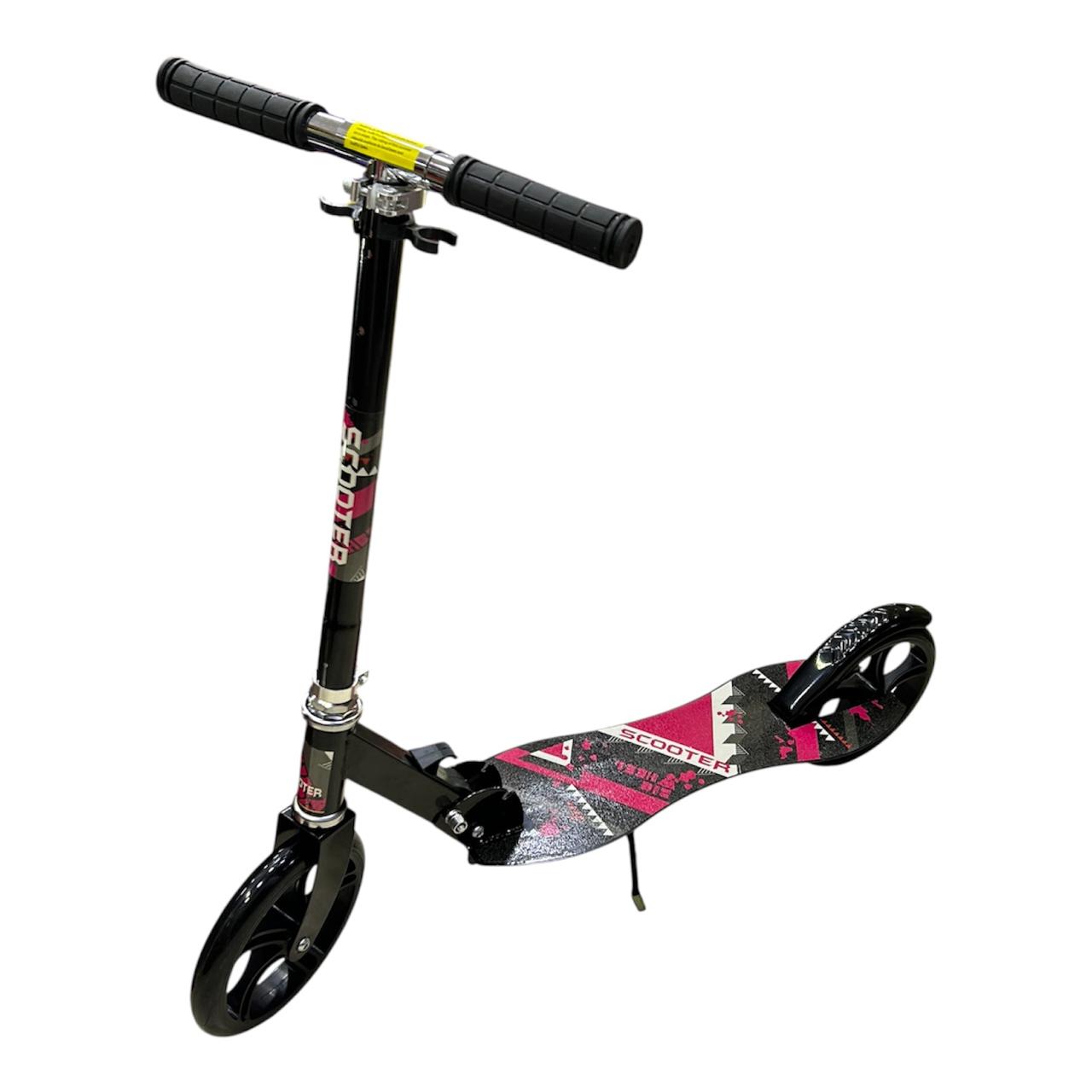 Scooter Patineta para Niños Grandes en Hierro con Ruedas de 200 mm | Abatible, Altura Regulable en 4 Niveles y Base Ancha Antideslizante