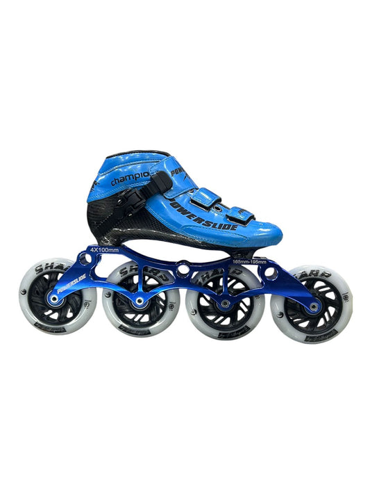 Patín Profesional Powerslide Champion con Chasis Ultraliviano y Ruedas Sharp 100mm