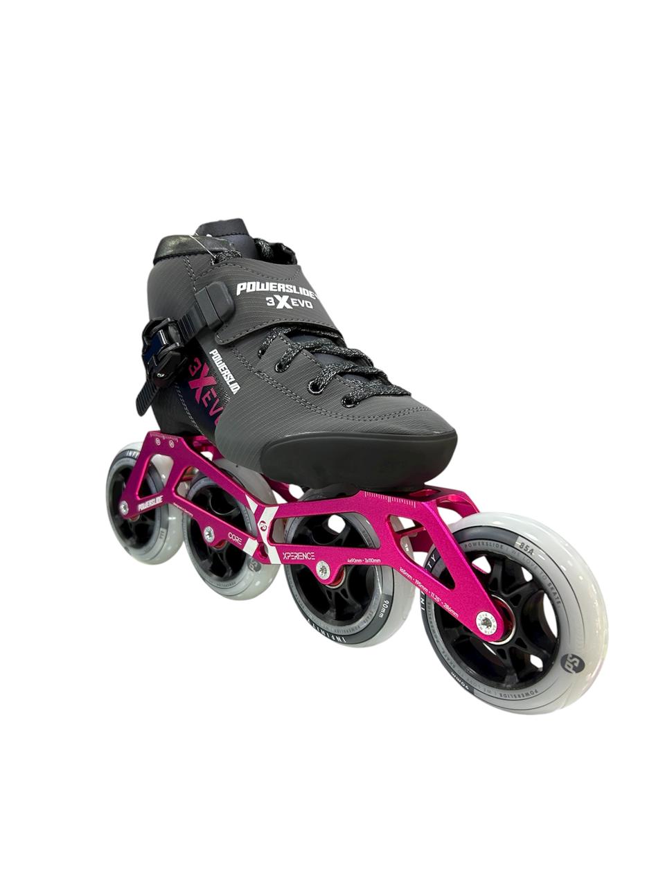 Patín Profesional Powerslide X3 Evo Graduable con Chasis Core Performance y Ruedas 85A